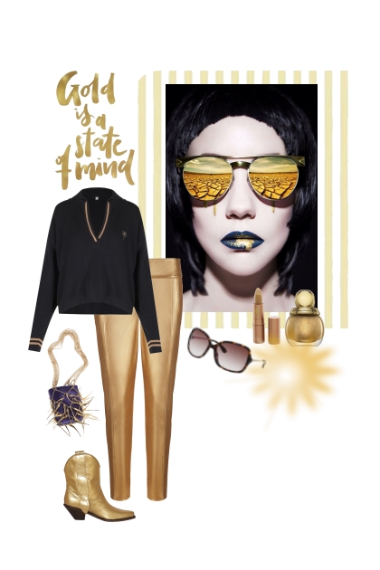 Gold is a state of mind- Fashion set
