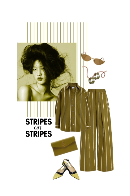 .Stripes on stripes- combinação de moda