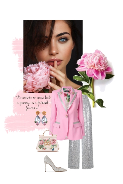 A peony- Combinazione di moda