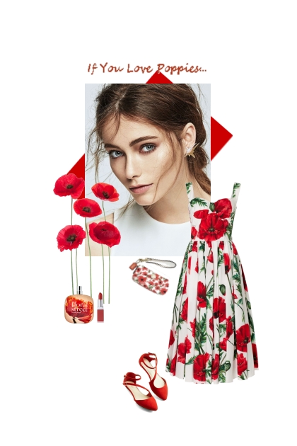 If you love poppies- Modna kombinacija