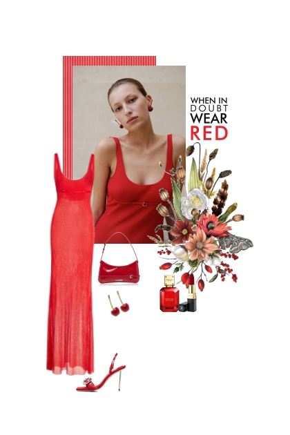 .Wear red- Модное сочетание