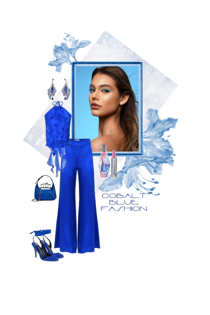 Cobalt blue fashion- Modekombination