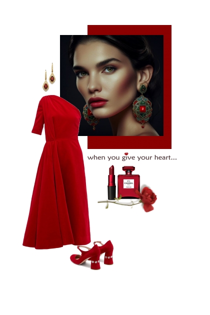 When you give your heart.- Fashion set