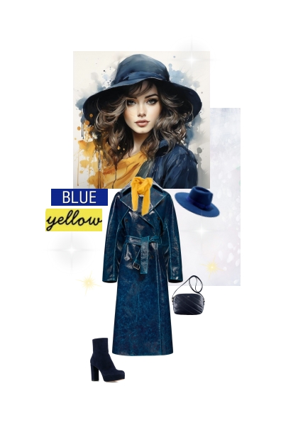 Blue and yellow- Modna kombinacija