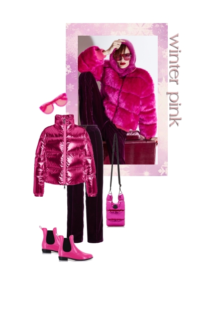 Winter pink.- Combinazione di moda