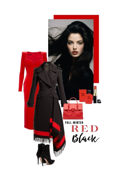 Red and black..- Modna kombinacija