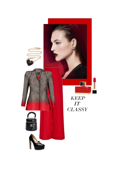 Keep it classy.- combinação de moda