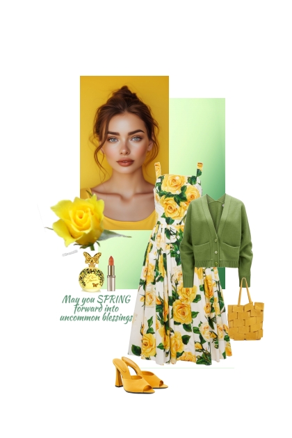 Yellow roses- Combinazione di moda