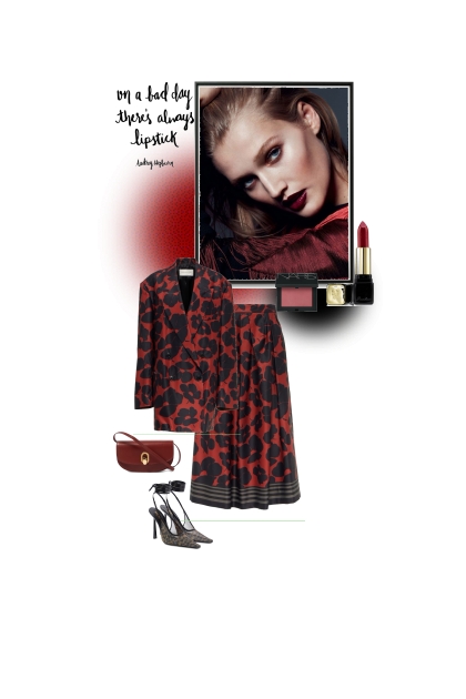 There is always lipstick..- Fashion set