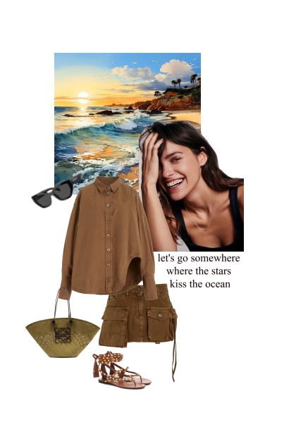 Where the stars kiss the ocean- combinação de moda