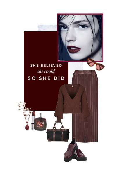 She believed she could- Combinaciónde moda