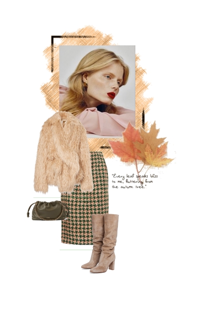 Butterfly from the autumn tree- Combinaciónde moda