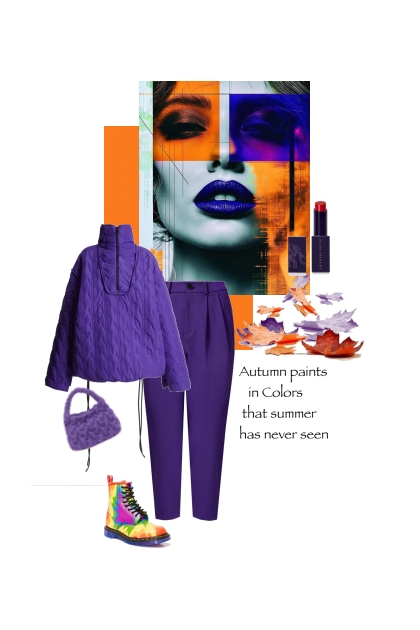 Autumn paint in colors that summer has never seen- combinação de moda