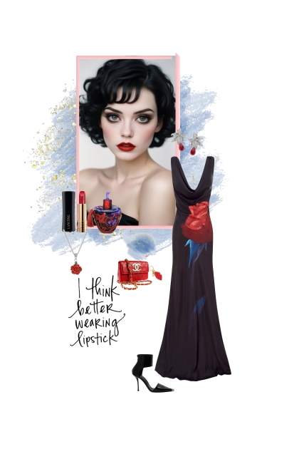 Wear lipstick- Fashion set