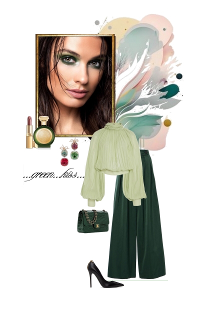 Green kiss..- Fashion set