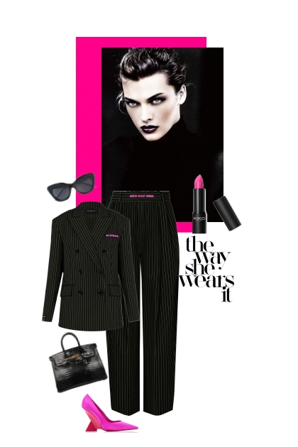 Black and pink- Fashion set