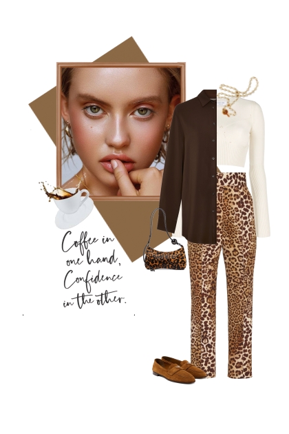 Coffee in one hand...- Combinaciónde moda