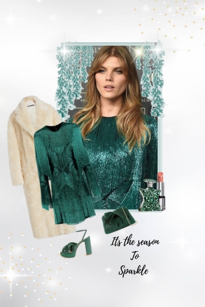 The season to sparkle.- Модное сочетание