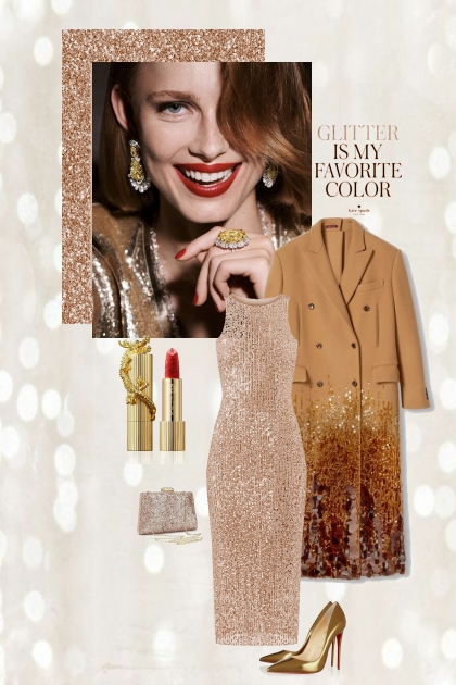 Glitter is my favorite color- Combinazione di moda