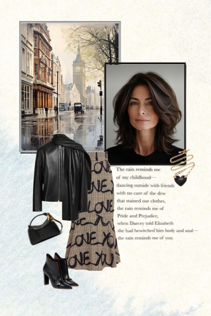 The rain- Combinazione di moda