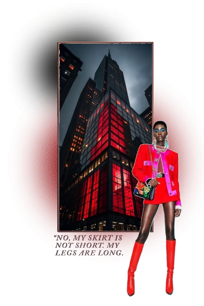My legs are long.- Fashion set