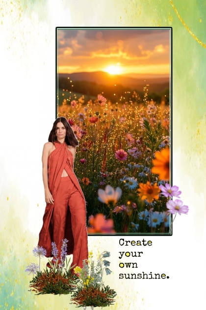 .Create your own sunshine.