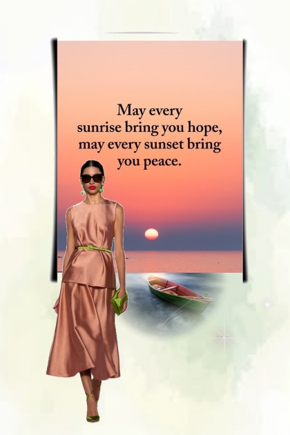 May every sunset bring you peace