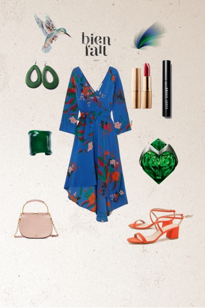 Платье с цветочным принтом- Combinaciónde moda