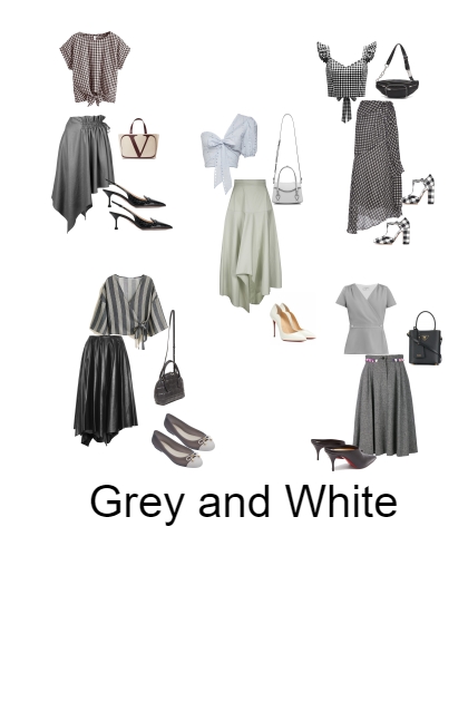 Grey and White- Combinazione di moda