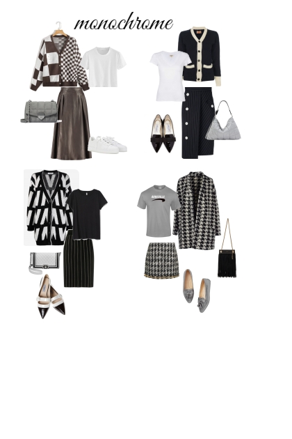 Monochrome- Combinazione di moda