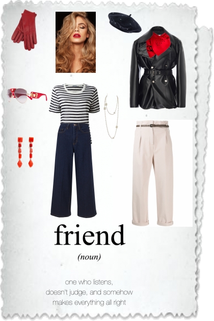 Friend- Combinazione di moda