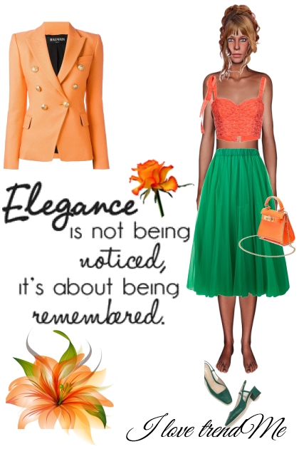 Elegance- Combinazione di moda