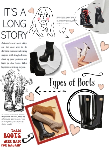 Types of boots- Модное сочетание