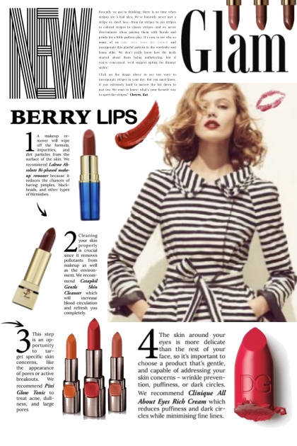 Berry lips- Combinazione di moda