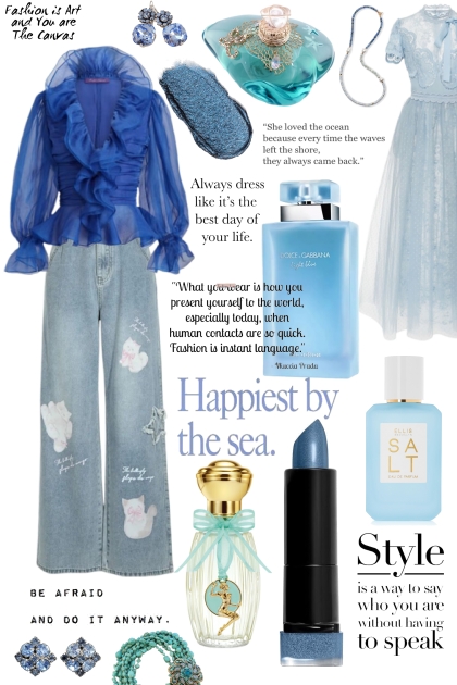 Blue Vibes- Combinazione di moda