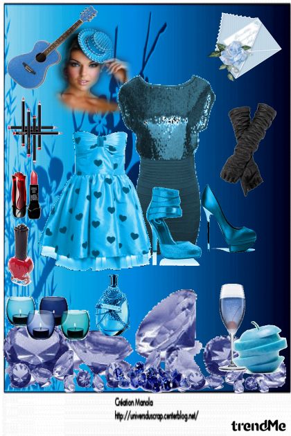 The summer of glammur in Blue - Fashion set