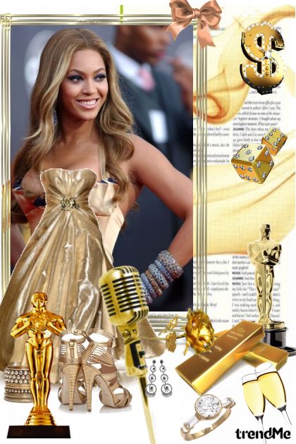 Beyonce - život u zlatu :)- Modna kombinacija