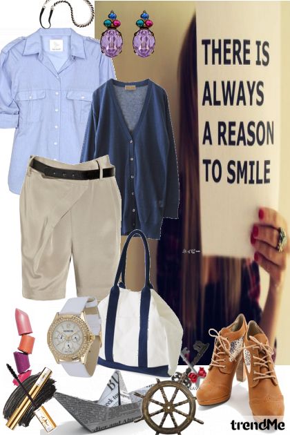 there is alwaya a reason to smile:D- Combinazione di moda