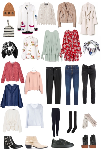Packing list for Switzerland in Winter- Fashion set