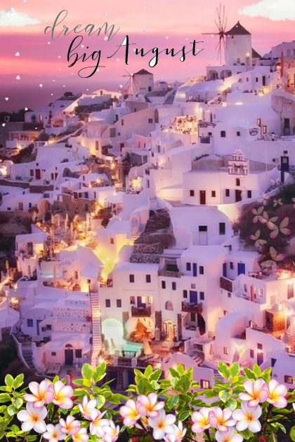 A view from the balcony in Santorini