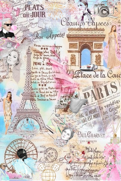 Paris Catwalk Card- Combinaciónde moda