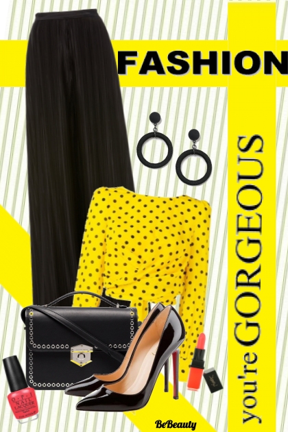 nr 47 - Yellow & Black- Fashion set