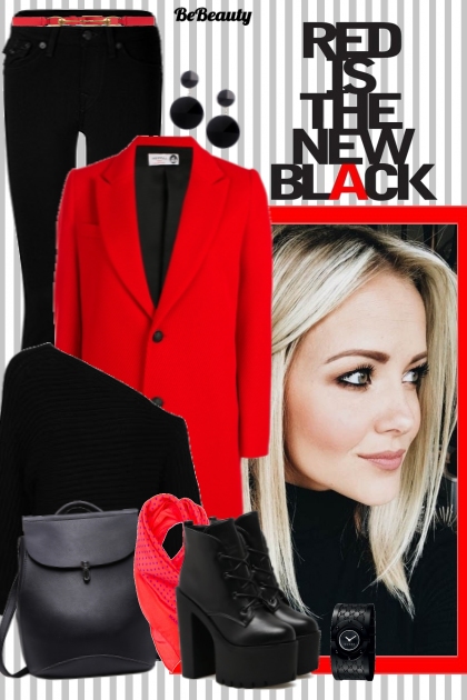 nr 177 - Red is the new black ;)- Combinaciónde moda
