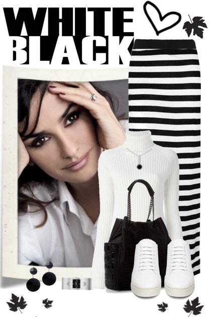 nr 301 - Black - white- combinação de moda