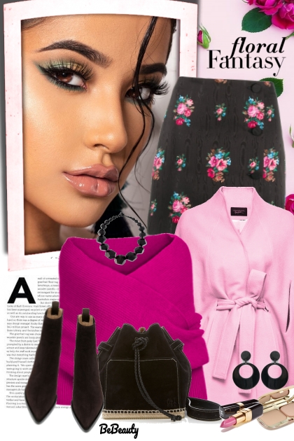 nr 676 - Floral Skirt- Combinaciónde moda