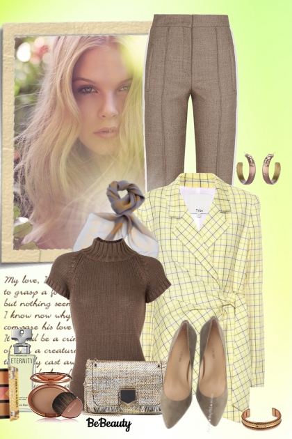 nr 972 - Spring Work Wear- combinação de moda