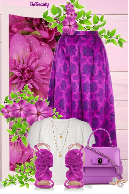 nr 1081 - Purple lover- Combinazione di moda