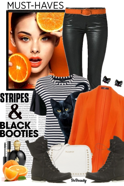 nr 1100 - Black cat- Combinazione di moda