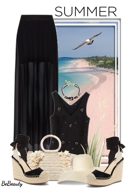 nr 1394 - Summer in black- Fashion set