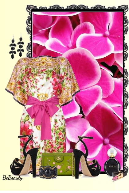 nr 1509 - Kimono dress- Модное сочетание